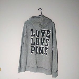 VS PINK | Grey Graphic Hoodie